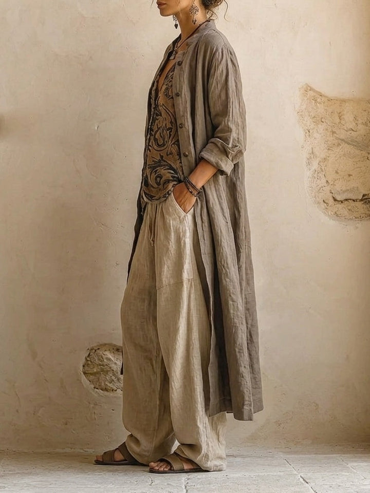 Sigrid Linen-Blend Co-ord Set