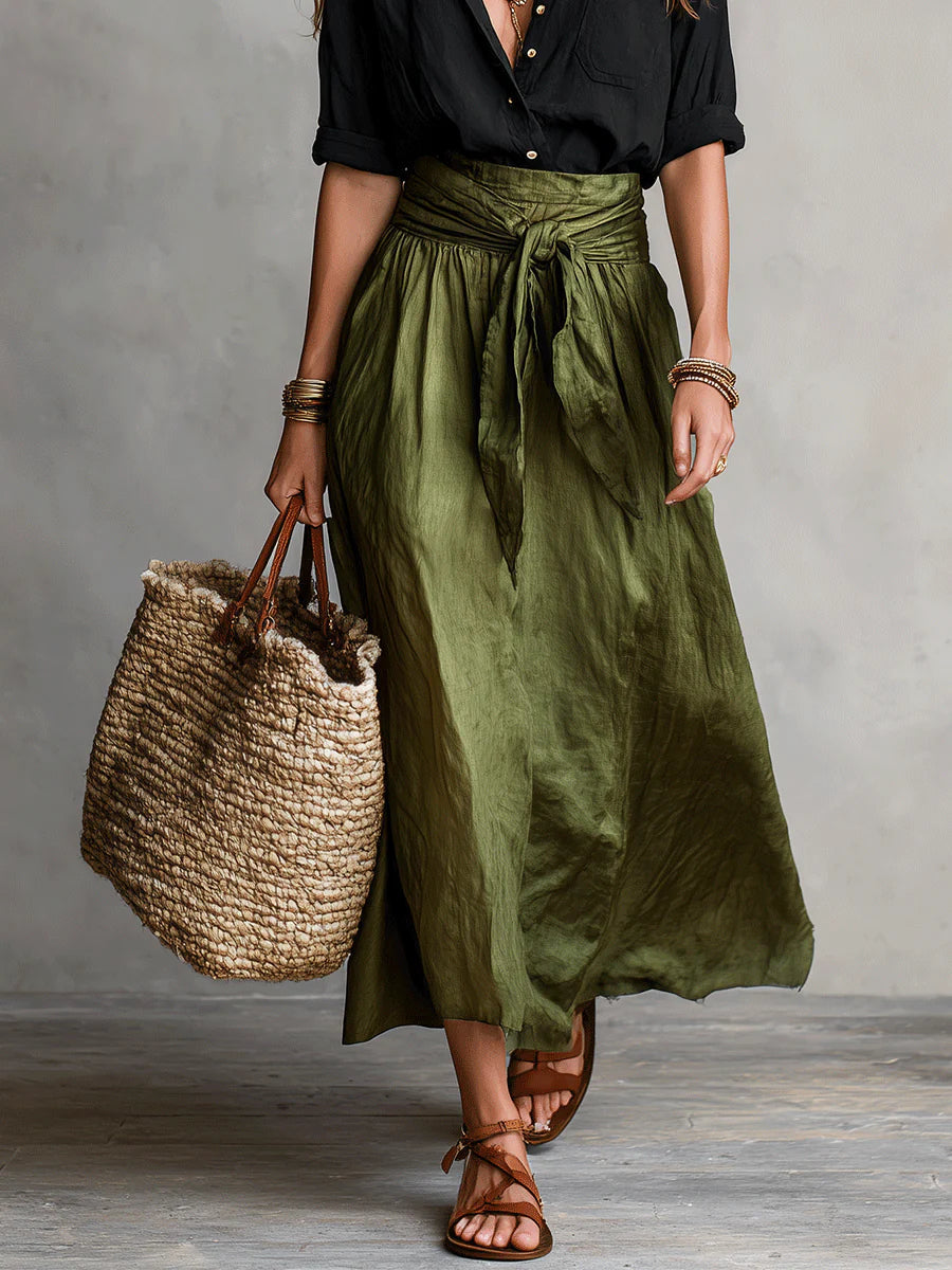 Verena | Tie-Waist Midi Set