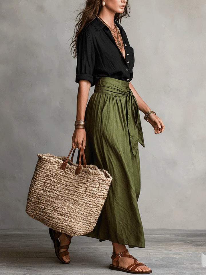 Verena | Tie-Waist Midi Set