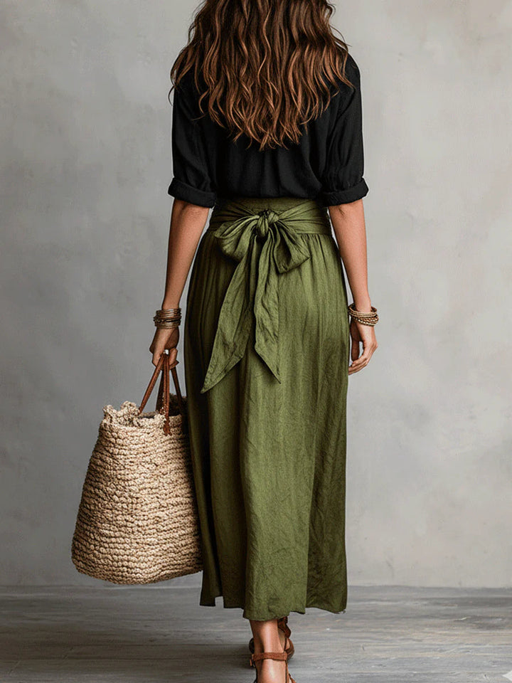 Verena | Tie-Waist Midi Set