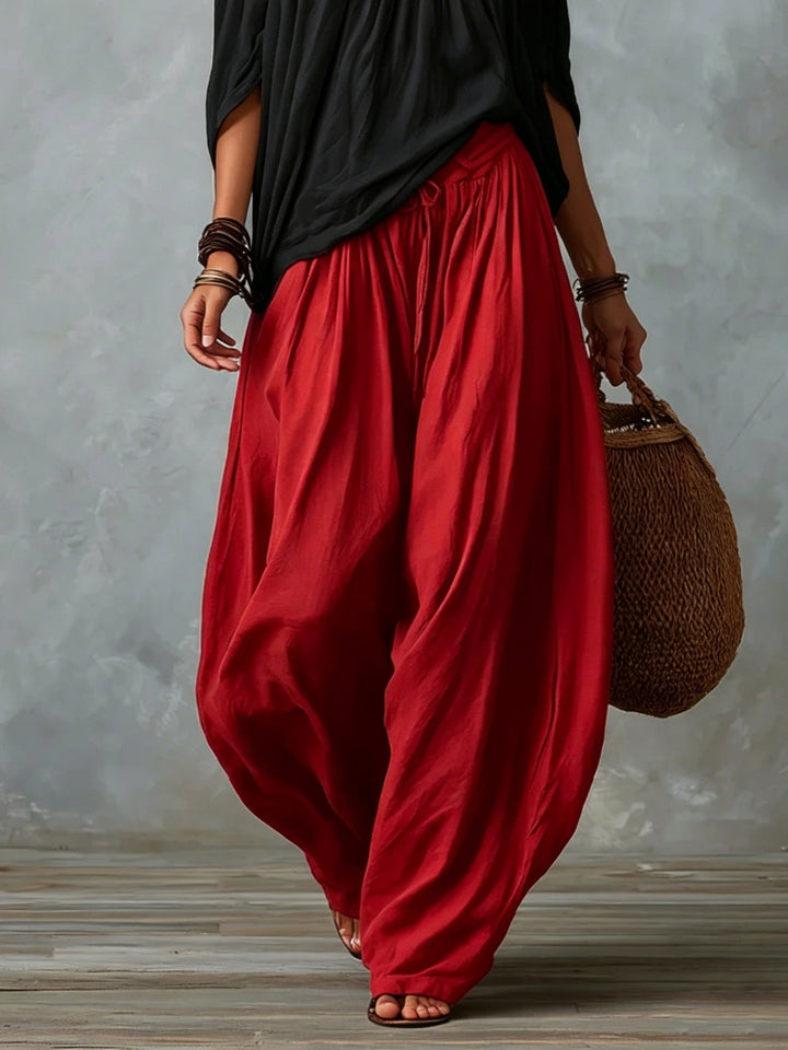 Philomena Off-Shoulder Top & Lantern Trousers Set