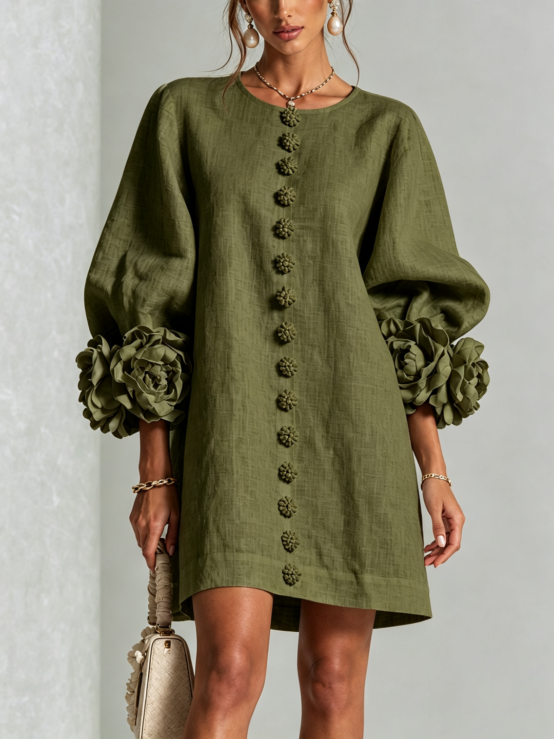 Elaine | Button-Down Mini Dress