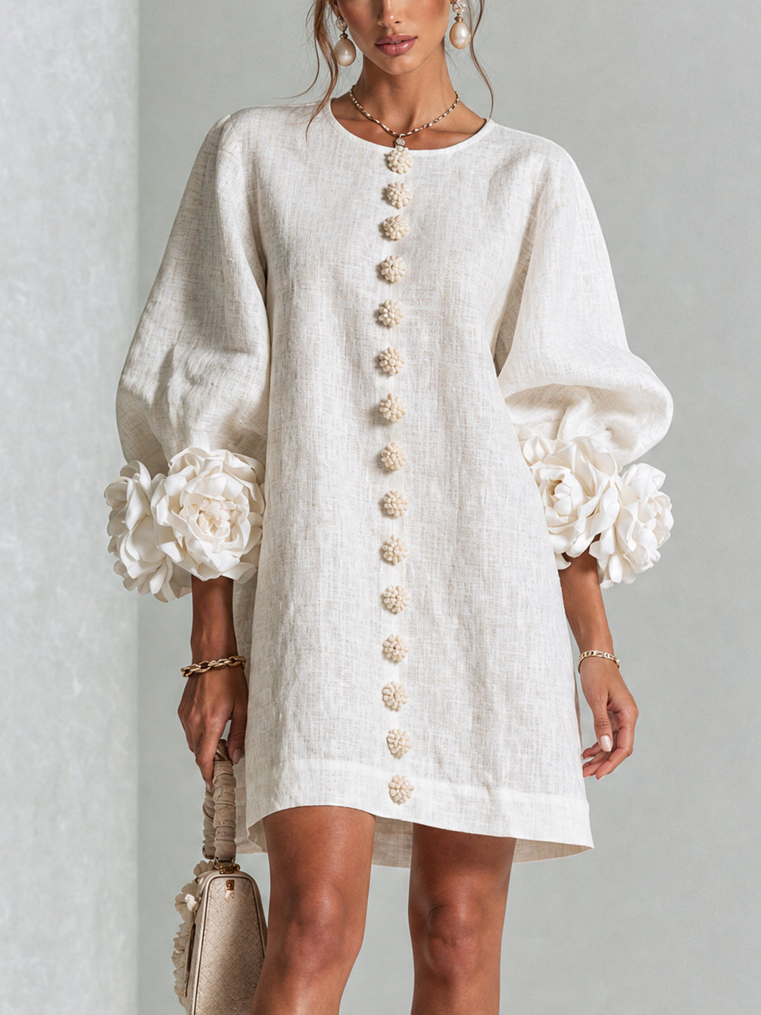 Elaine | Button-Down Mini Dress