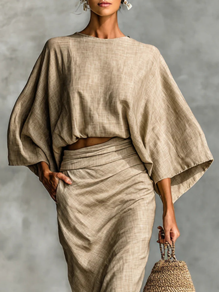 Leandra – Elegant Two-Piece Skirt Set