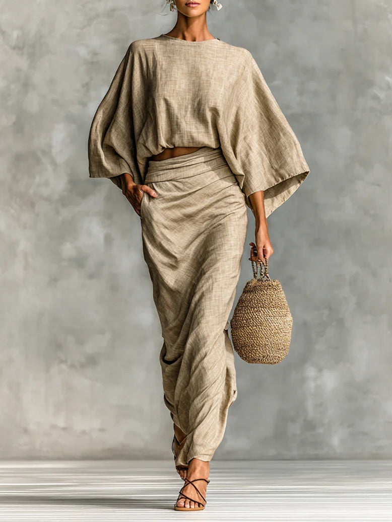Ismene – Elegant Two-Piece Skirt Set