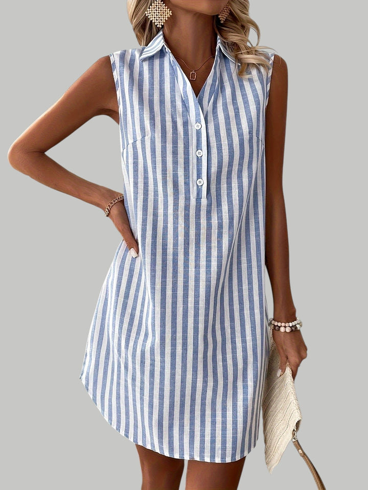 Jana - Striped Shirt Dress