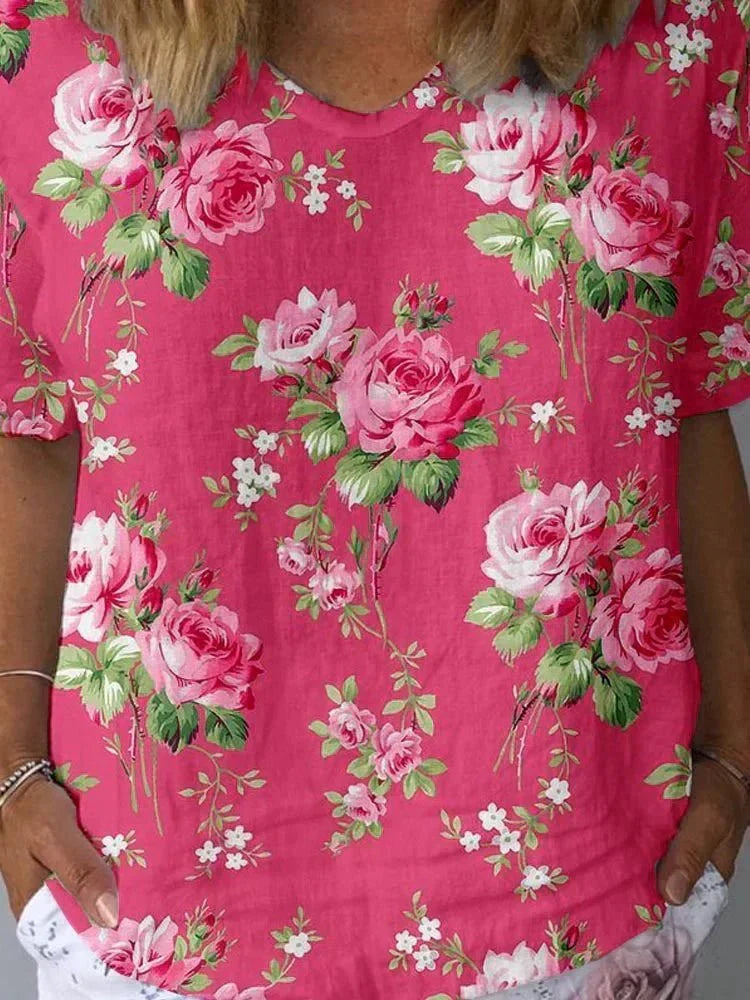 Eugenia | Artistic Floral Shirt