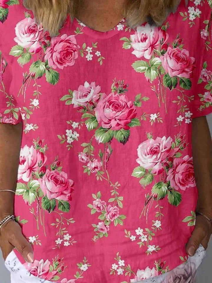 Eugenia | Artistic Floral Shirt