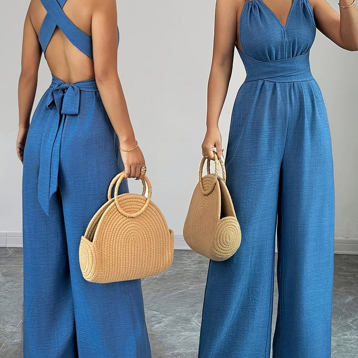 Annelise | Elegant Linen and Cotton Jumpsuit