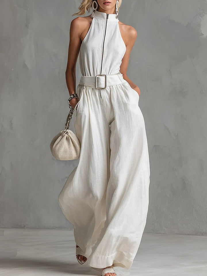 Keturah | Belted Wide-Leg Jumpsuit for Women