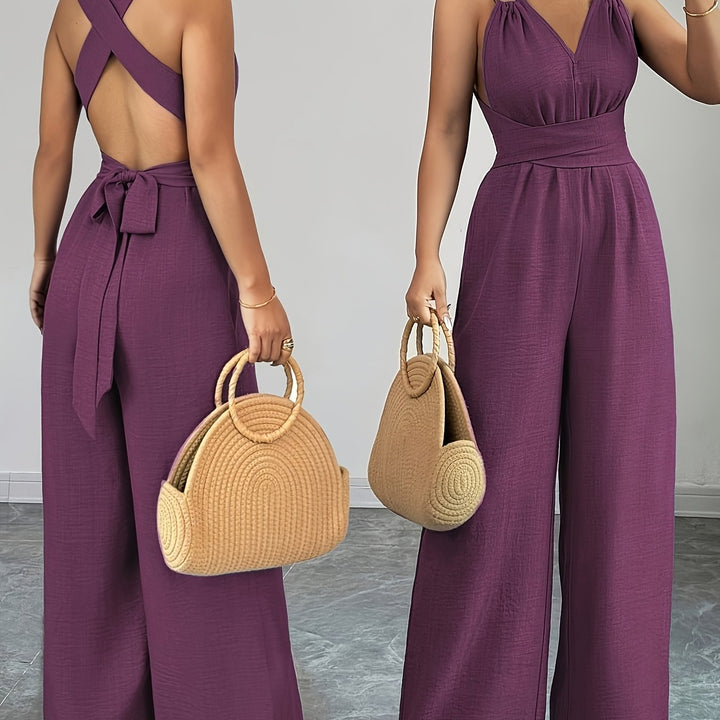 Annelise | Elegant Linen and Cotton Jumpsuit