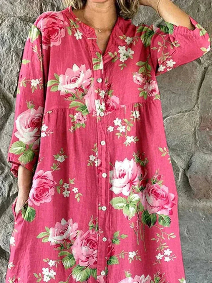 Mattea | Art Floral Dress