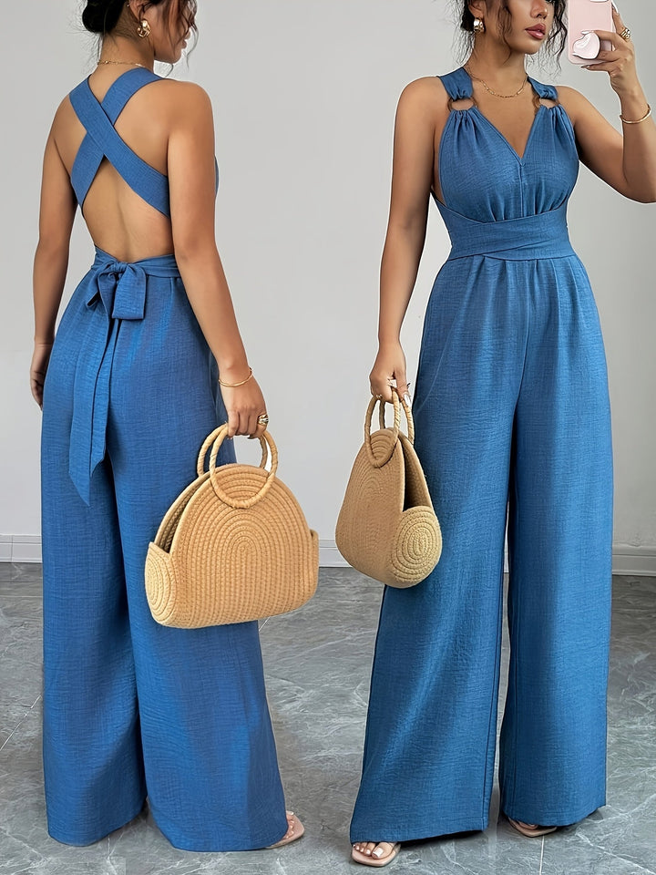 Annelise | Elegant Linen and Cotton Jumpsuit