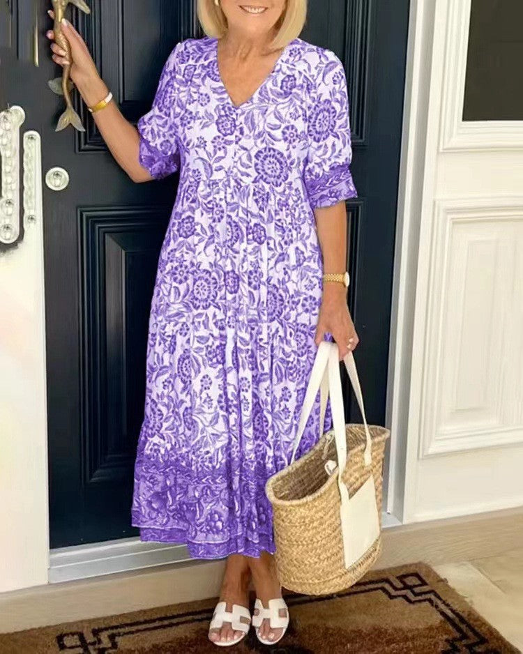 Beverley | Graceful V-Neck Floral