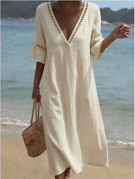 ROSAMUND | Breezy Maxi Dress Flattering Comfort Seaside Style