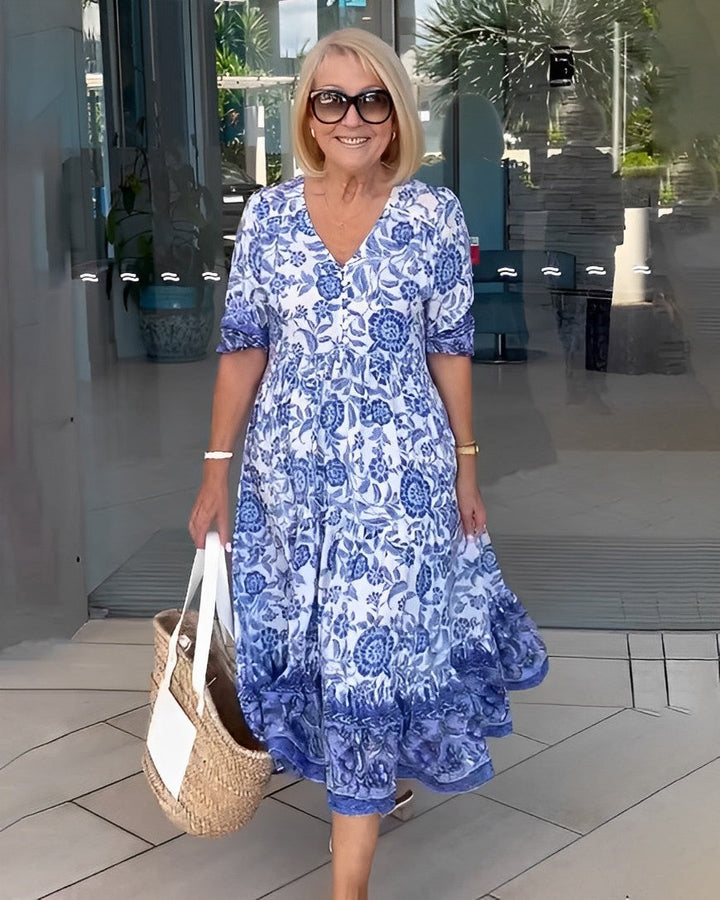 Beverley | Graceful V-Neck Floral