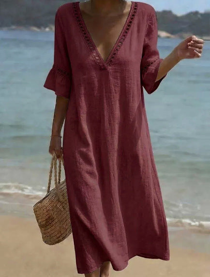 ROSAMUND | Breezy Maxi Dress Flattering Comfort Seaside Style