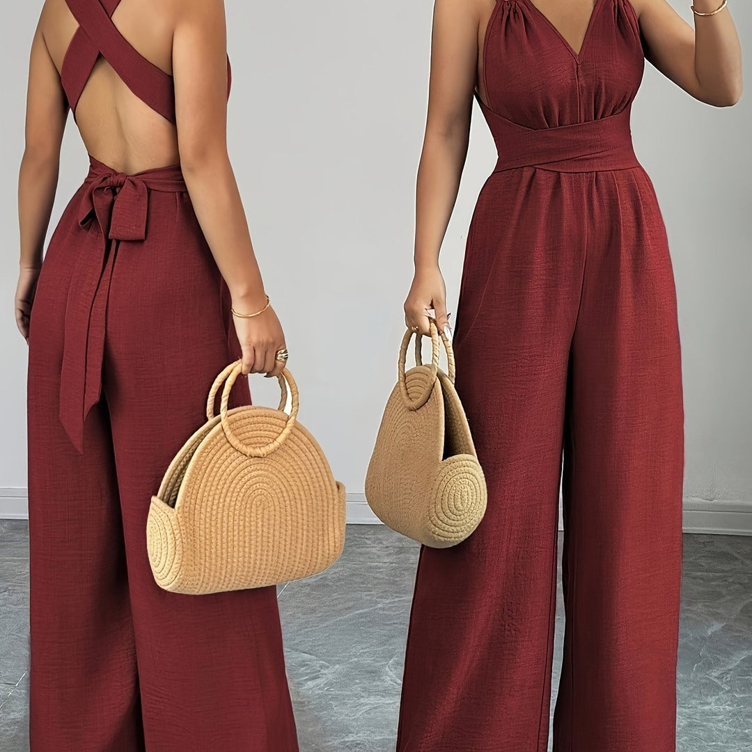 Liana | Elegant Linen and Cotton Jumpsuit