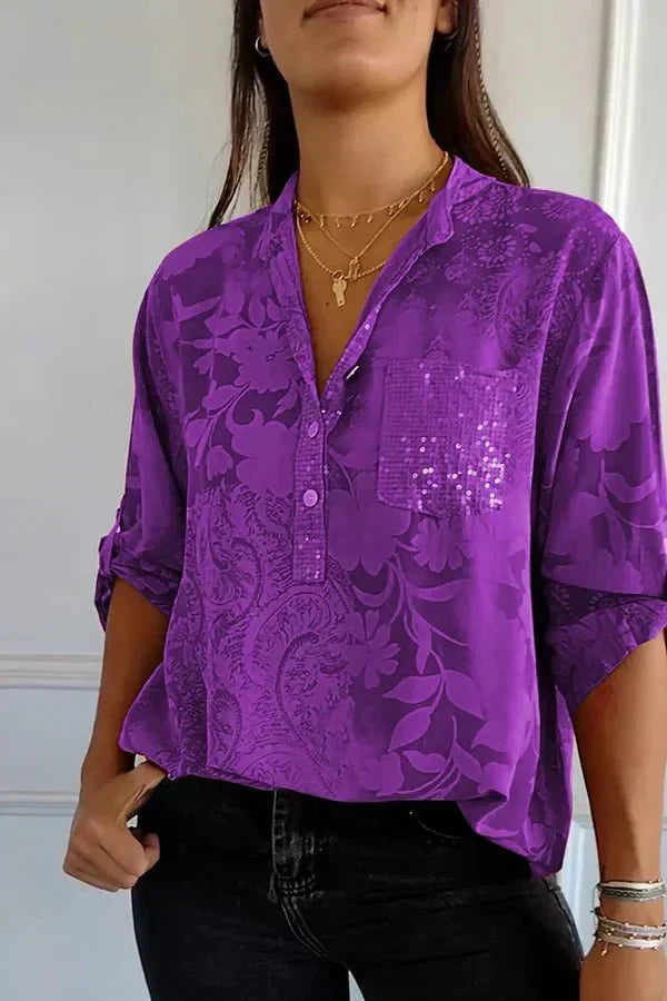 Faye | Elegant Sequin Top
