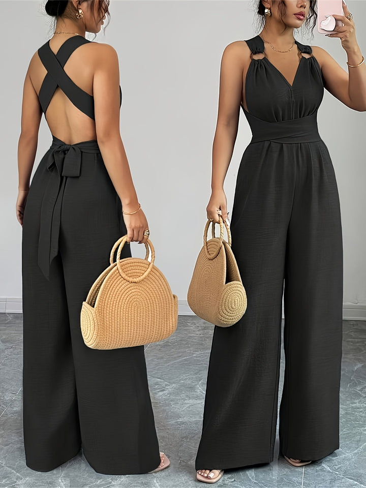Annelise | Elegant Linen and Cotton Jumpsuit