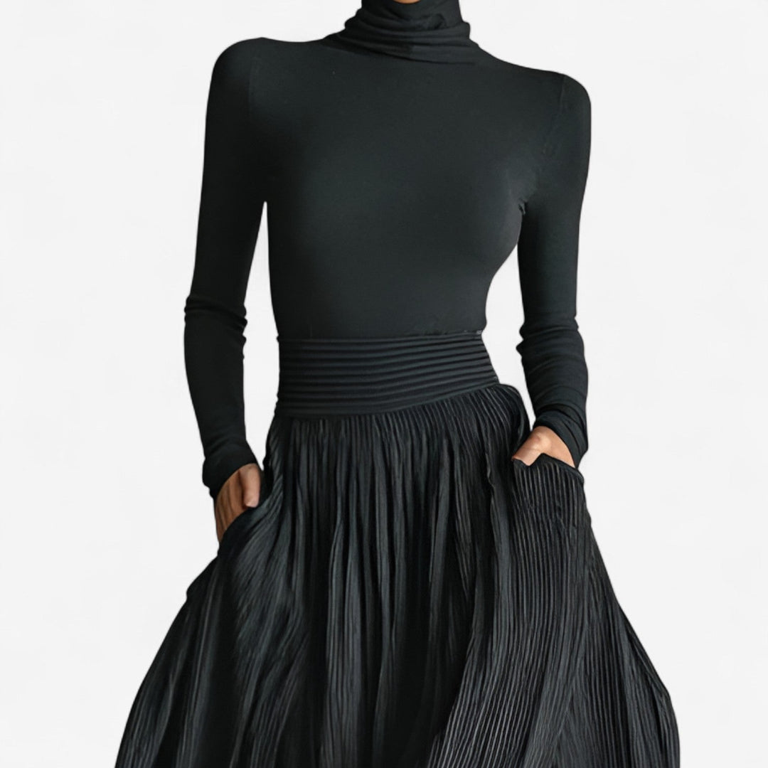 Alma - High-Waisted Maxi Dress