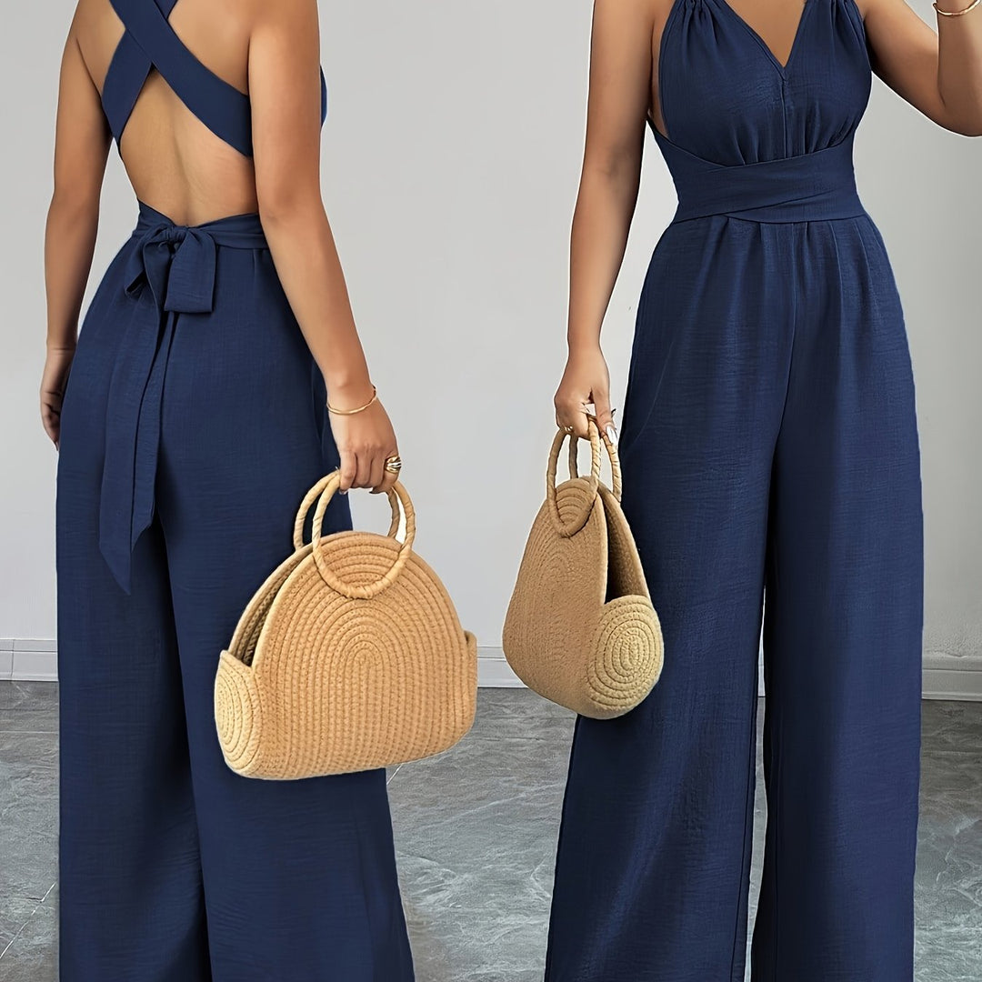 Liana | Elegant Linen and Cotton Jumpsuit