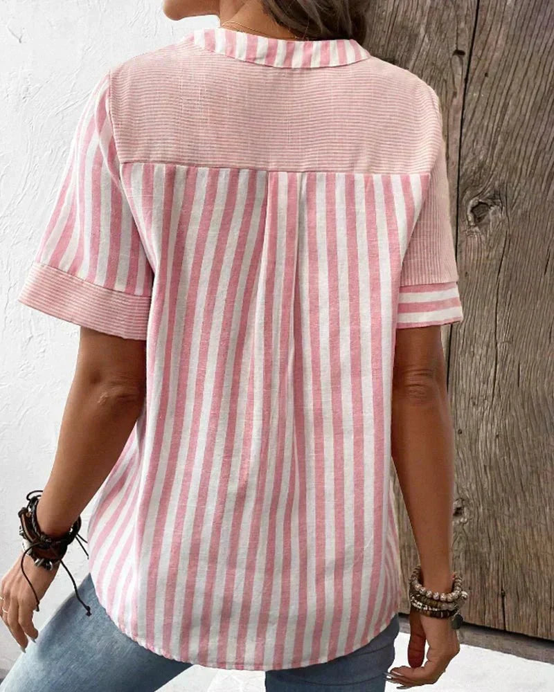 Estefania | Soft Striped Blouse