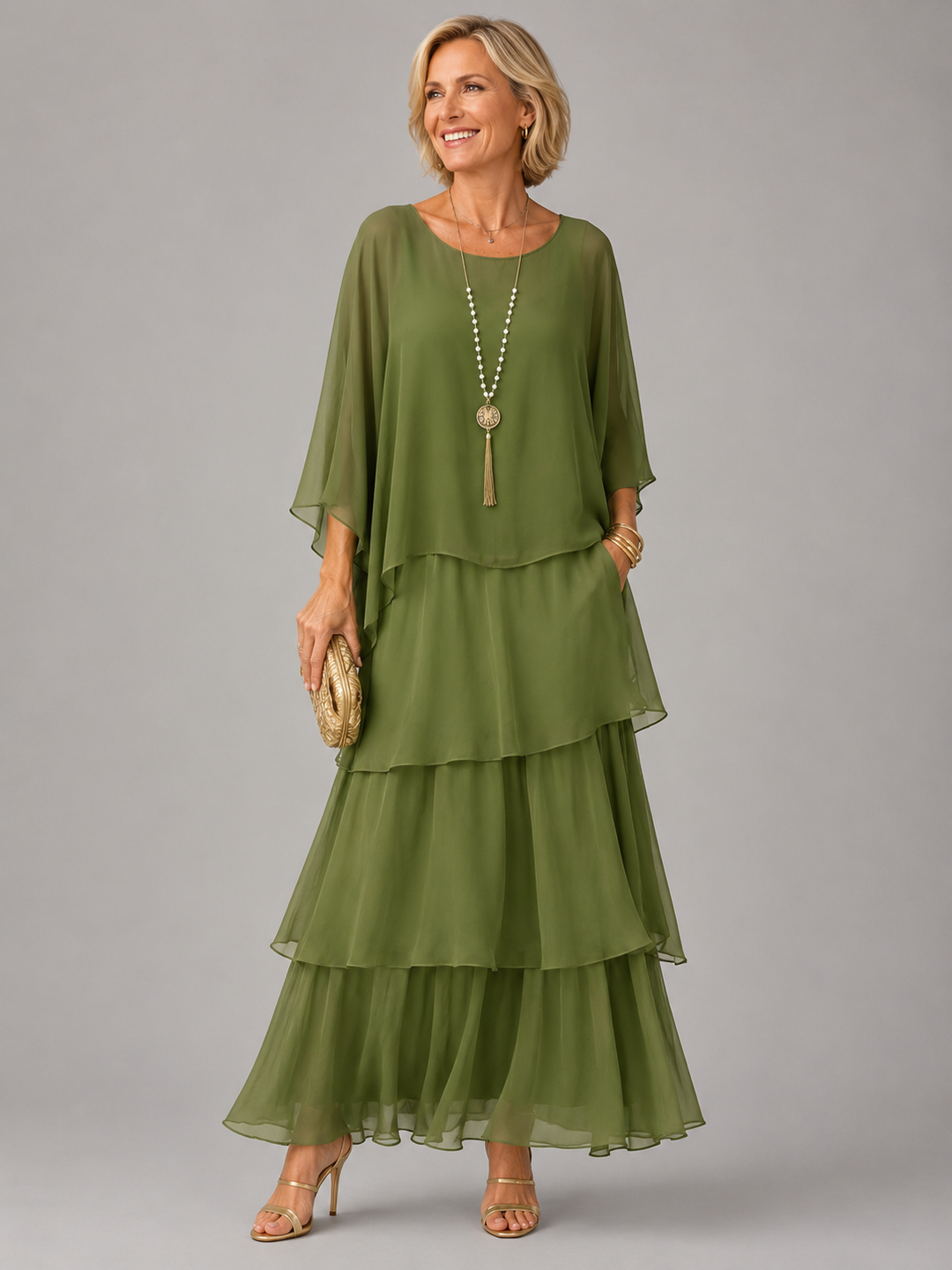 Lucinda™ | Elegant Flowing Maxi Dress