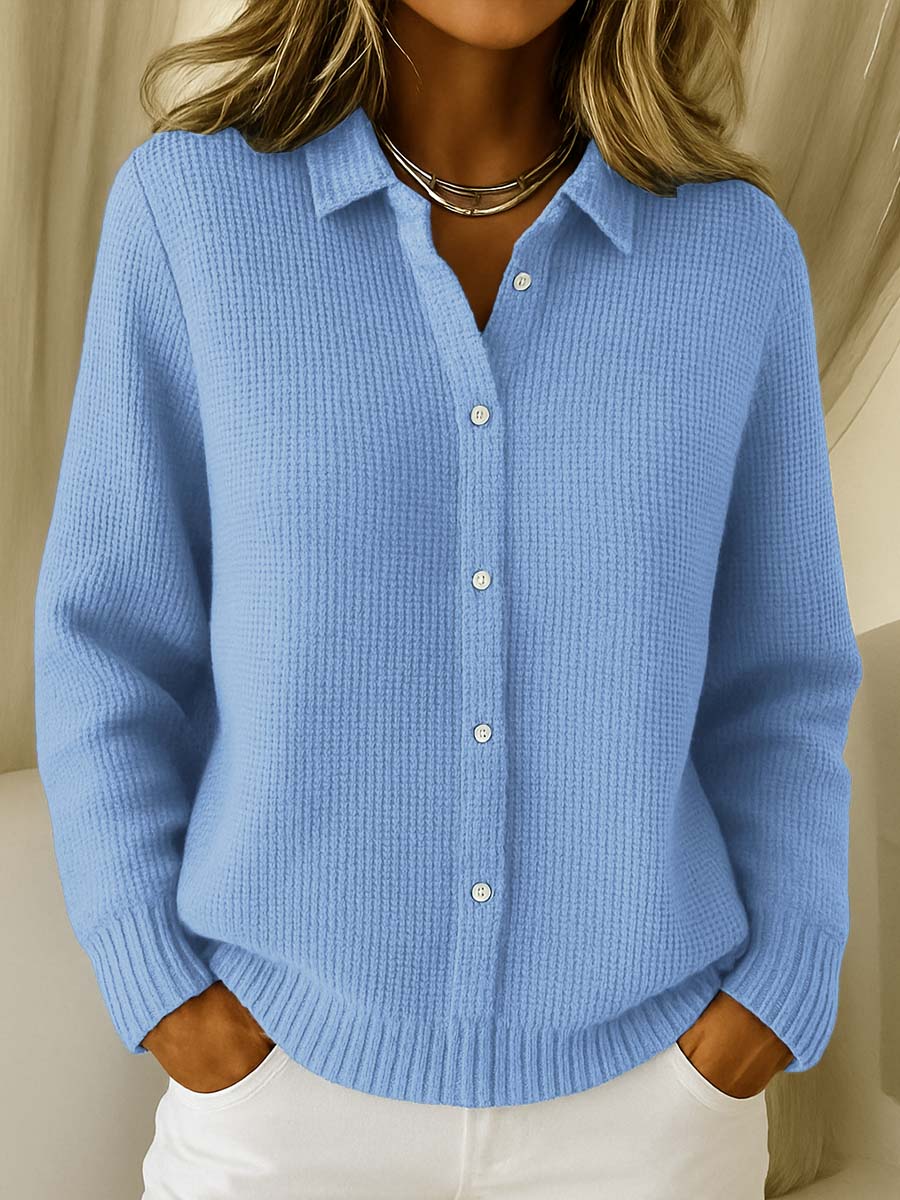 Nicola | Textured Knit Button Cardigan