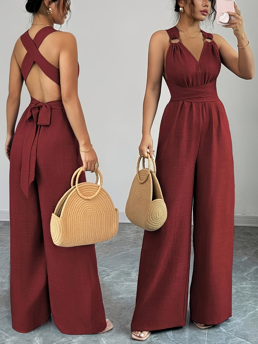Liana | Elegant Linen and Cotton Jumpsuit