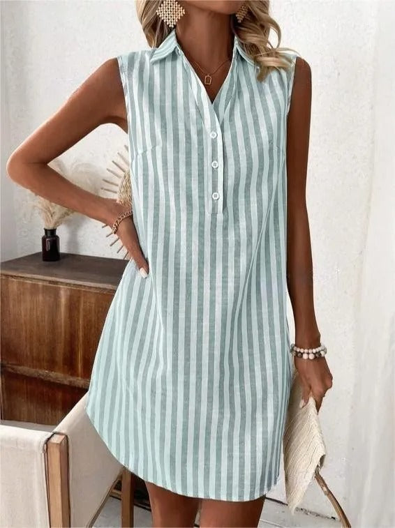 Jana - Striped Shirt Dress