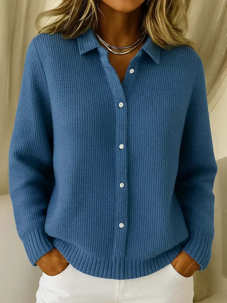 Nicola | Textured Knit Button Cardigan