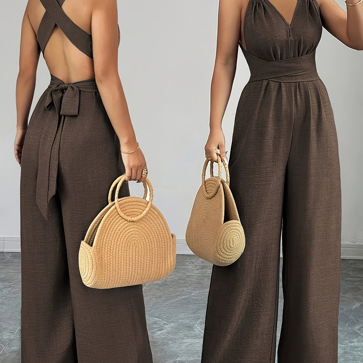 Liana | Elegant Linen and Cotton Jumpsuit