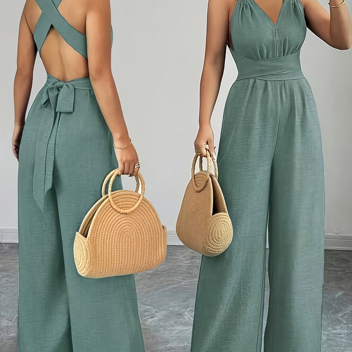 Annelise | Elegant Linen and Cotton Jumpsuit
