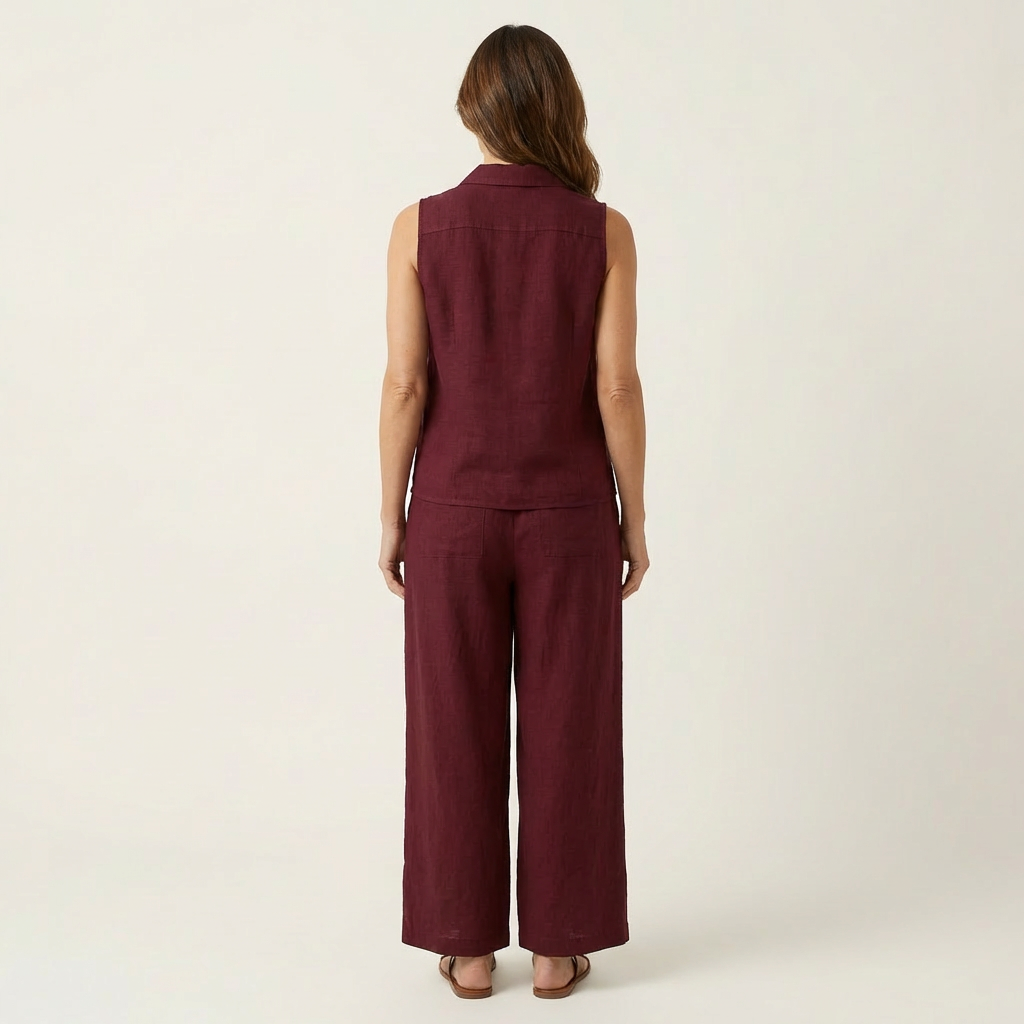 Orietta | Wrap-Top & Wide-Leg Set