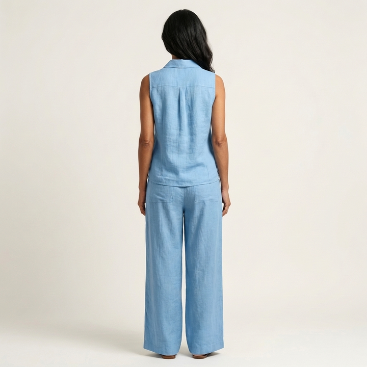 Orietta | Wrap-Top & Wide-Leg Set
