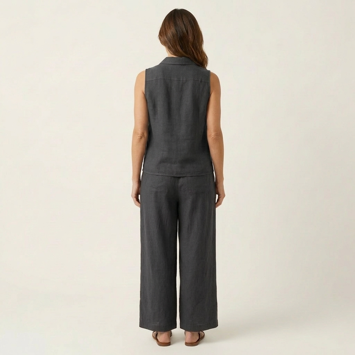 Orietta | Wrap-Top & Wide-Leg Set