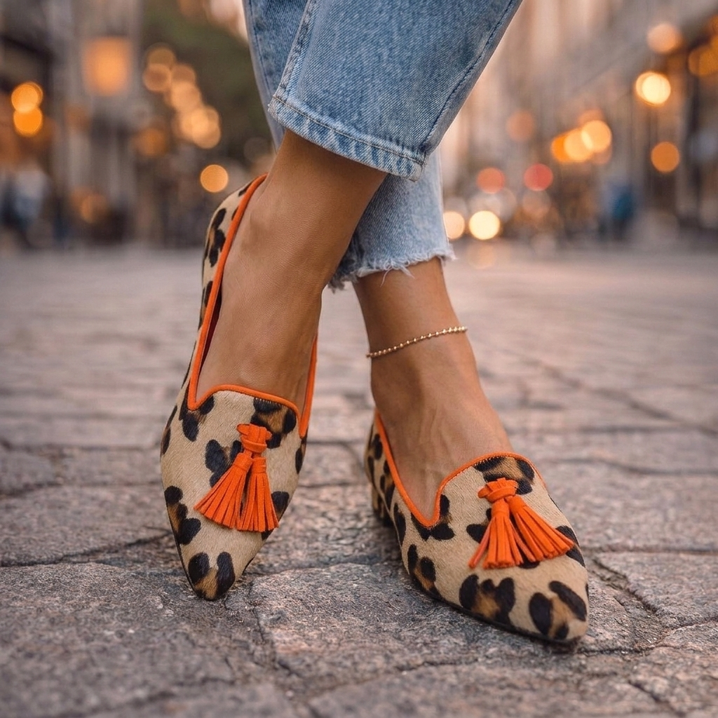 Domitilla | Pointed Flats with Tassels