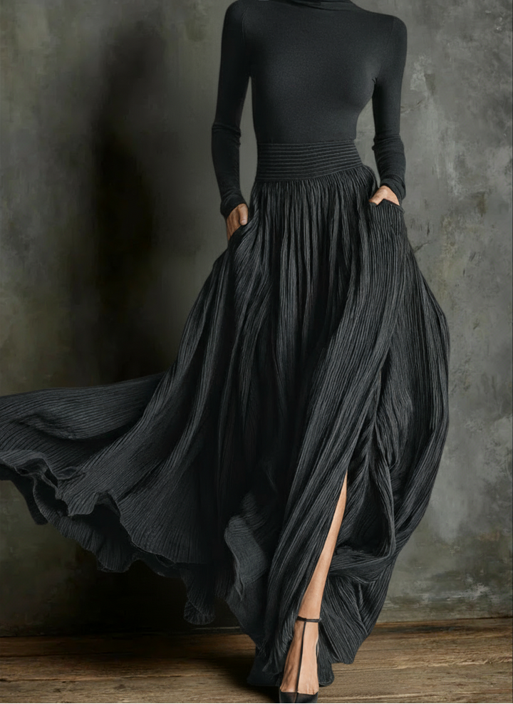 Alma - High-Waisted Maxi Dress
