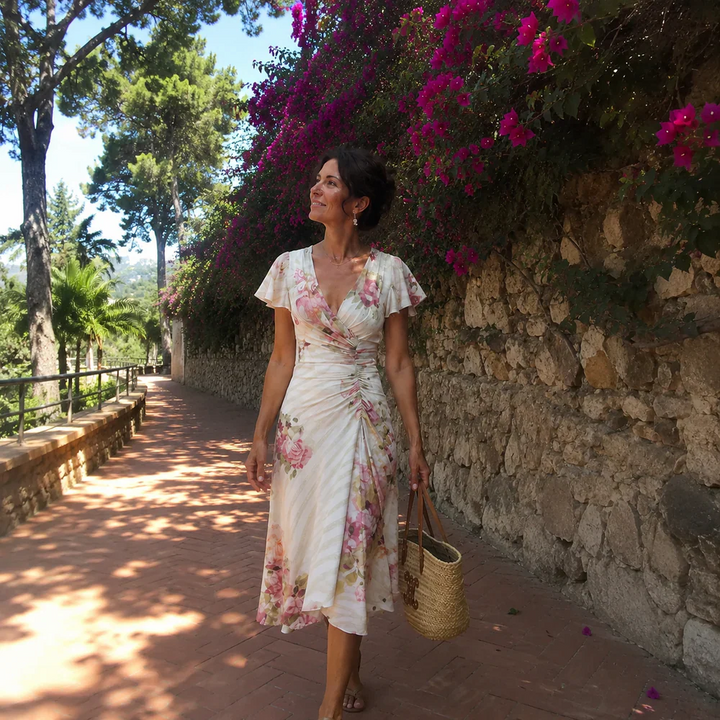 Capucine | Three-piece set with long boho cardigan