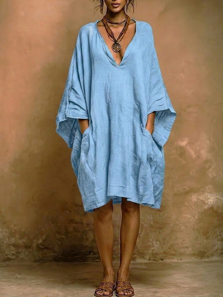 Isaline – Relaxed Elegance Linen and Cotton Dress