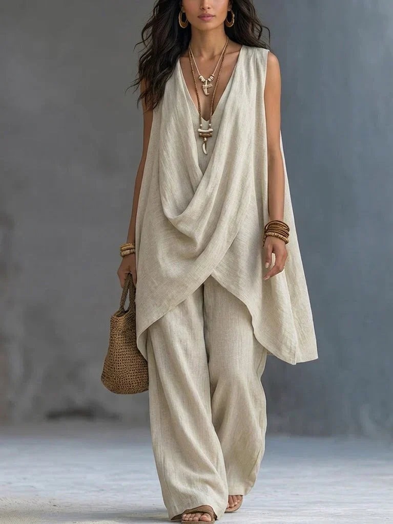 Oriana Bohemian Cotton and Linen Set