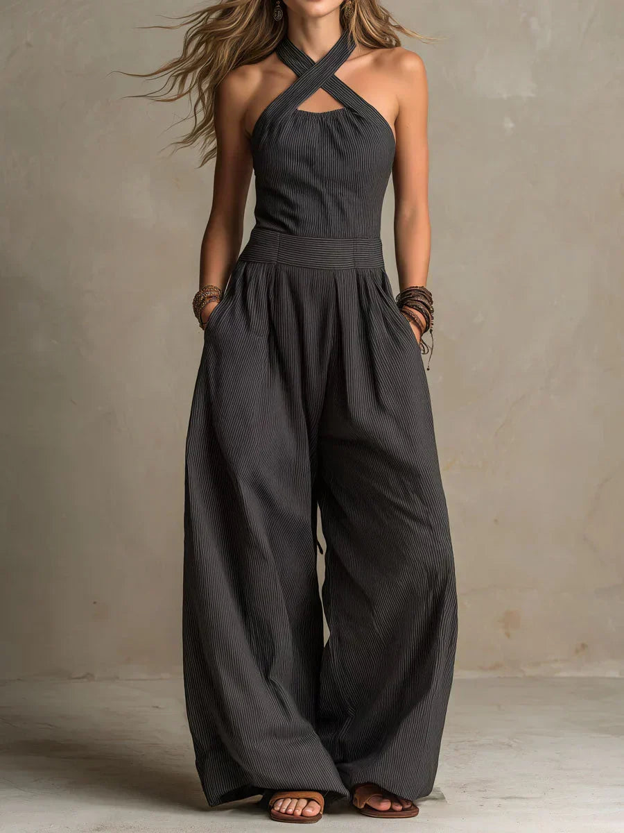 Loredana – Elegant Linen and Cotton Jumpsuit