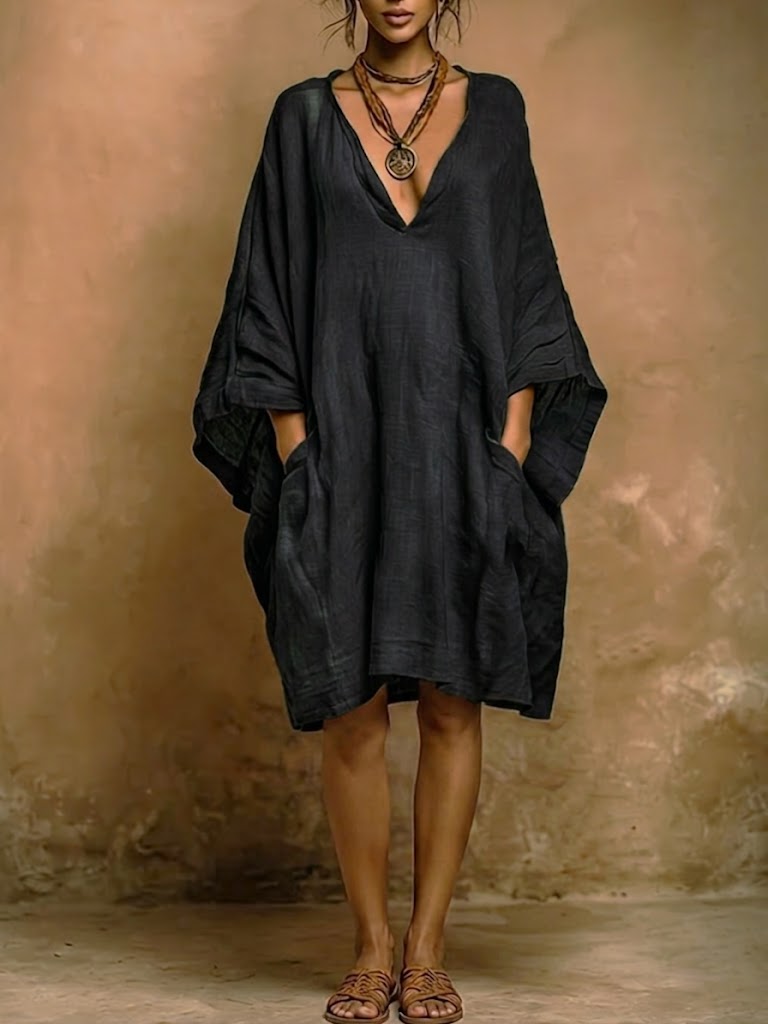 Isaline – Relaxed Elegance Linen and Cotton Dress