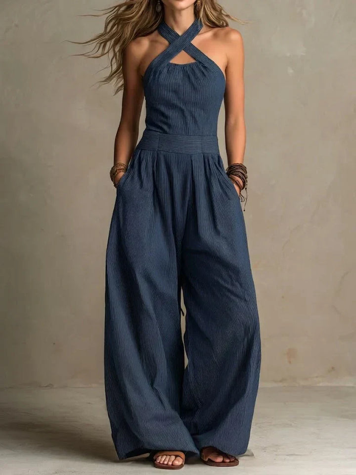 Janet – Elegant Linen and Cotton Jumpsuit