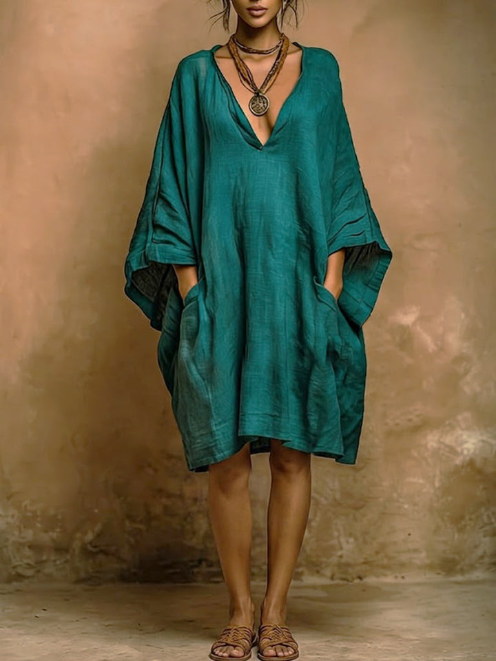 Isaline – Relaxed Elegance Linen and Cotton Dress