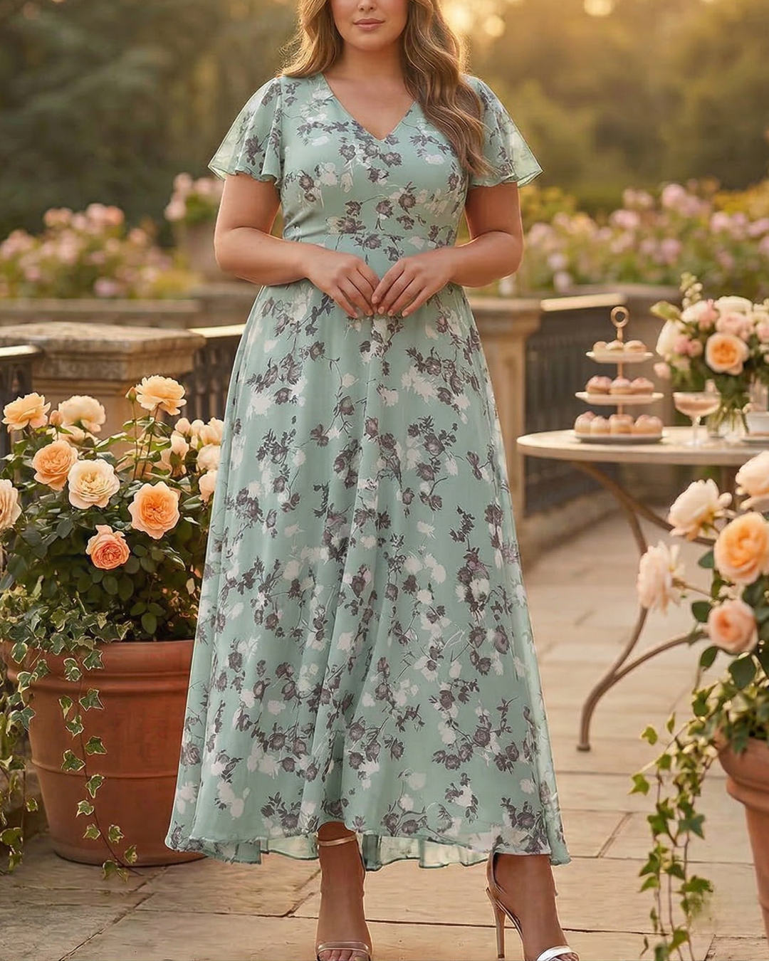 Trina | Glamorous dress that covers the belly