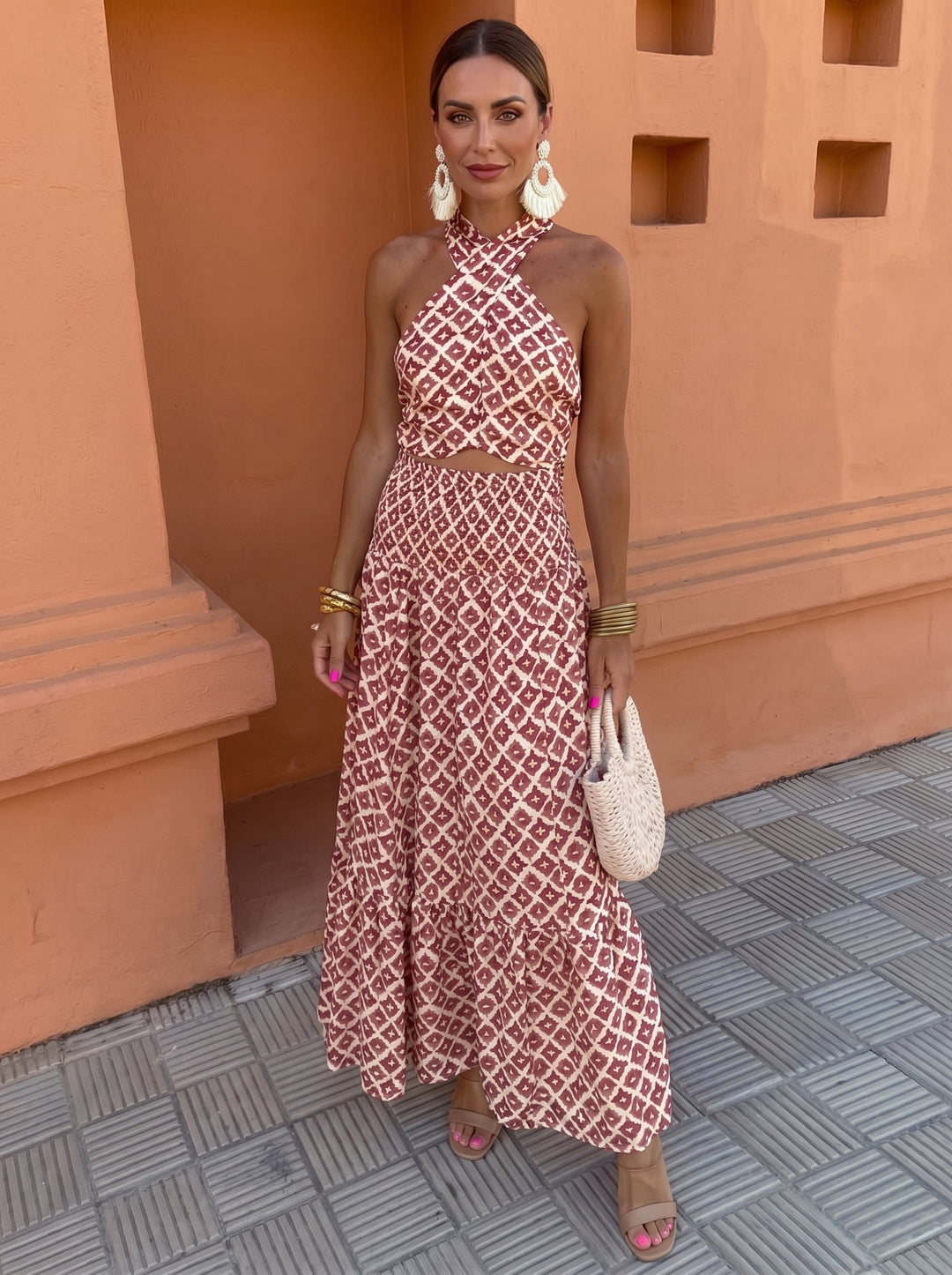 Rosina | Elegant Set with Off-Shoulder Design