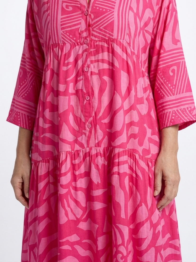 Alison | Button Front Midi Dress