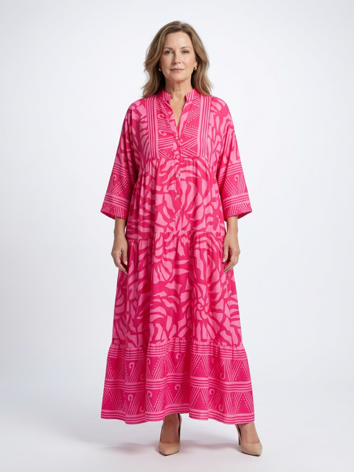 Alison | Button Front Midi Dress